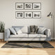 Vidaxl vloerkleed wasbaar 80x150 cm zwart en goudkleurig