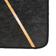 Vidaxl vloerkleed wasbaar 80x300 cm zwart en goudkleurig - afbeelding 3