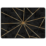 Vidaxl vloerkleed wasbaar 120x180 cm zwart en goudkleurig - afbeelding 2