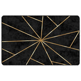Vidaxl vloerkleed wasbaar 190x300 cm zwart en goudkleurig - afbeelding 2