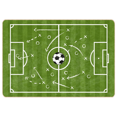 Vidaxl kindervloerkleed voetbalveld wasbaar antislip 160x230 cm groen