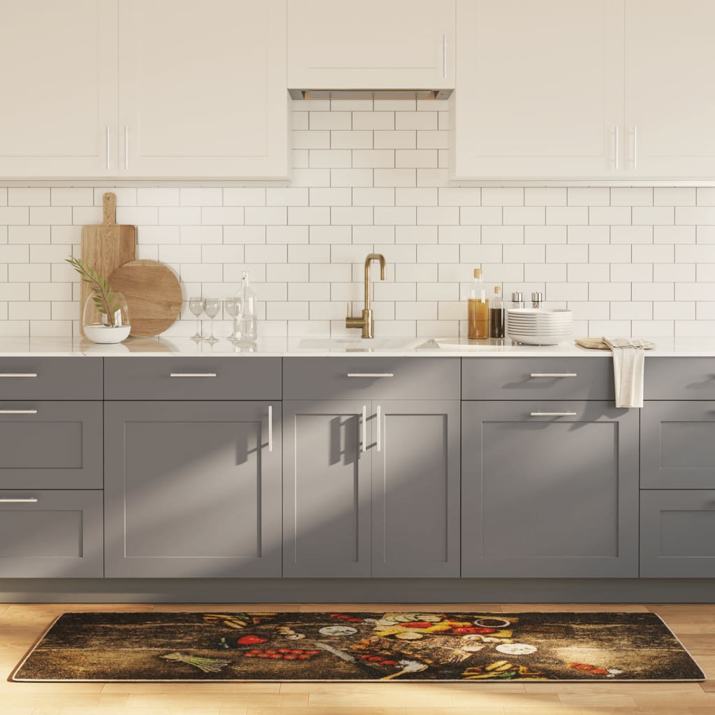 Vidaxl keukenmat wasbaar 60x180 cm meerkleurig