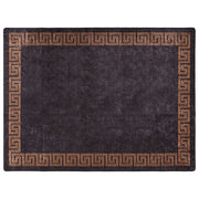 Vidaxl vloerkleed wasbaar 400x300 cm zwart en goudkleurig - afbeelding 2