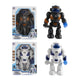 Robot met licht en geluid 21cm 2 assorti