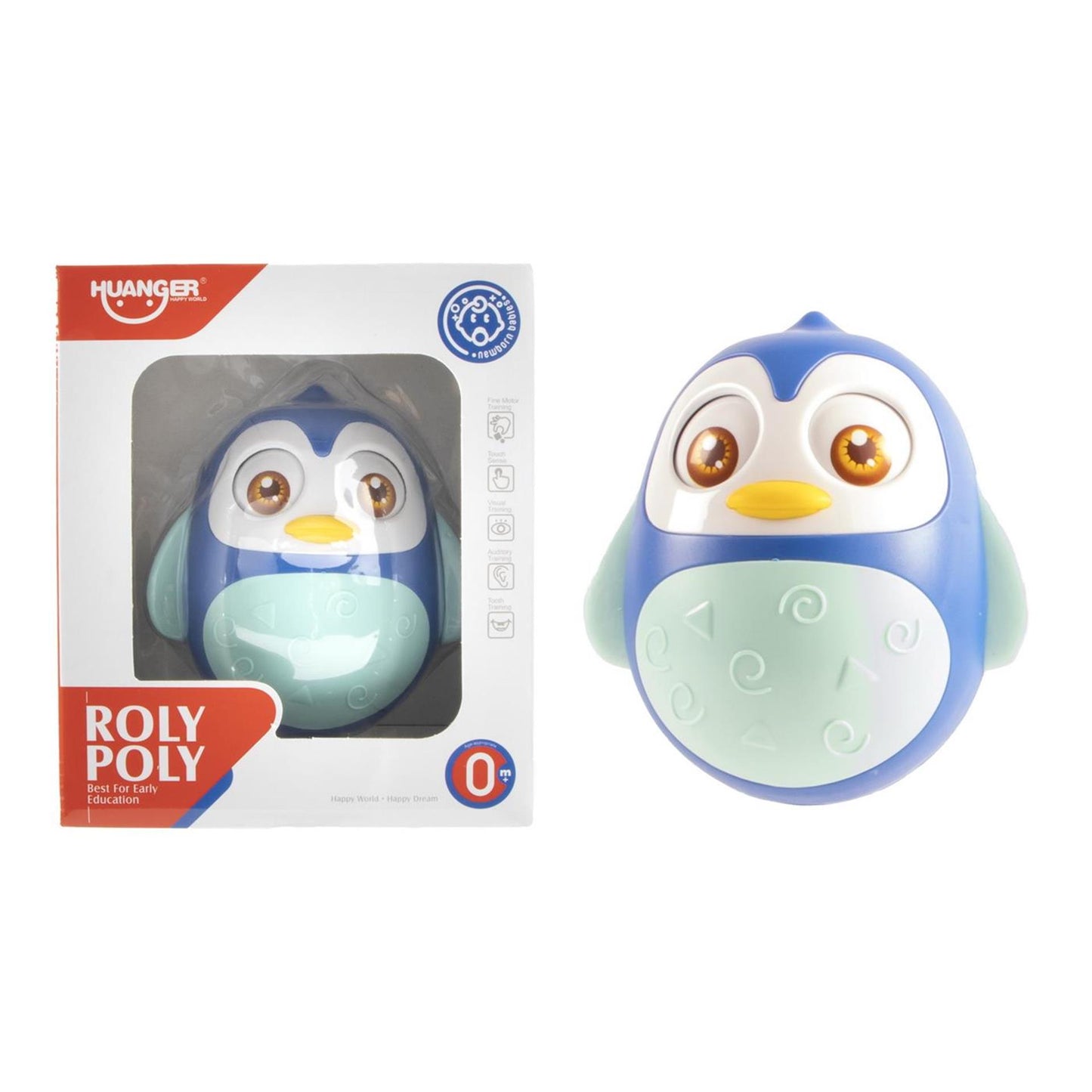 Tuimelaar pinguïn blauw 12cm