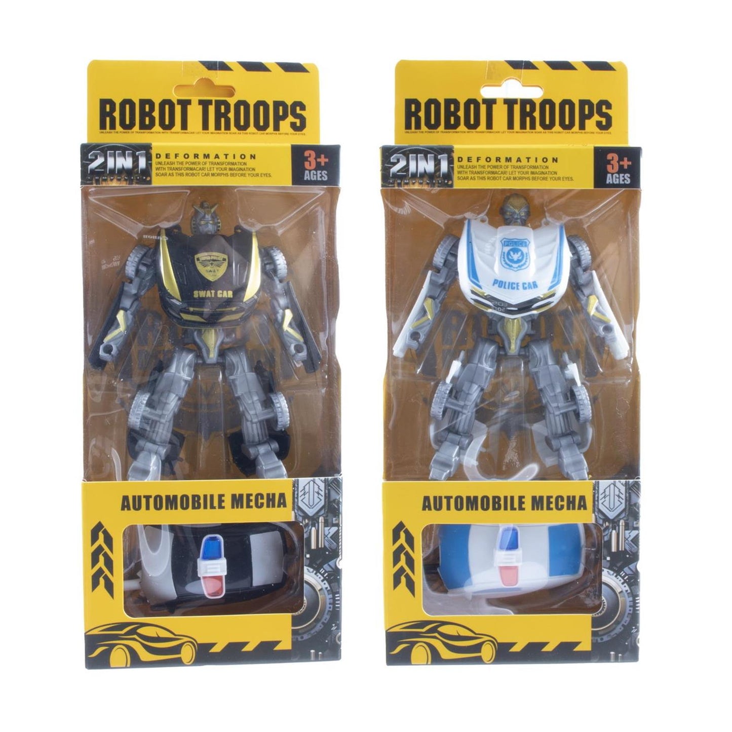 Transformeerbare robot 2 assorti