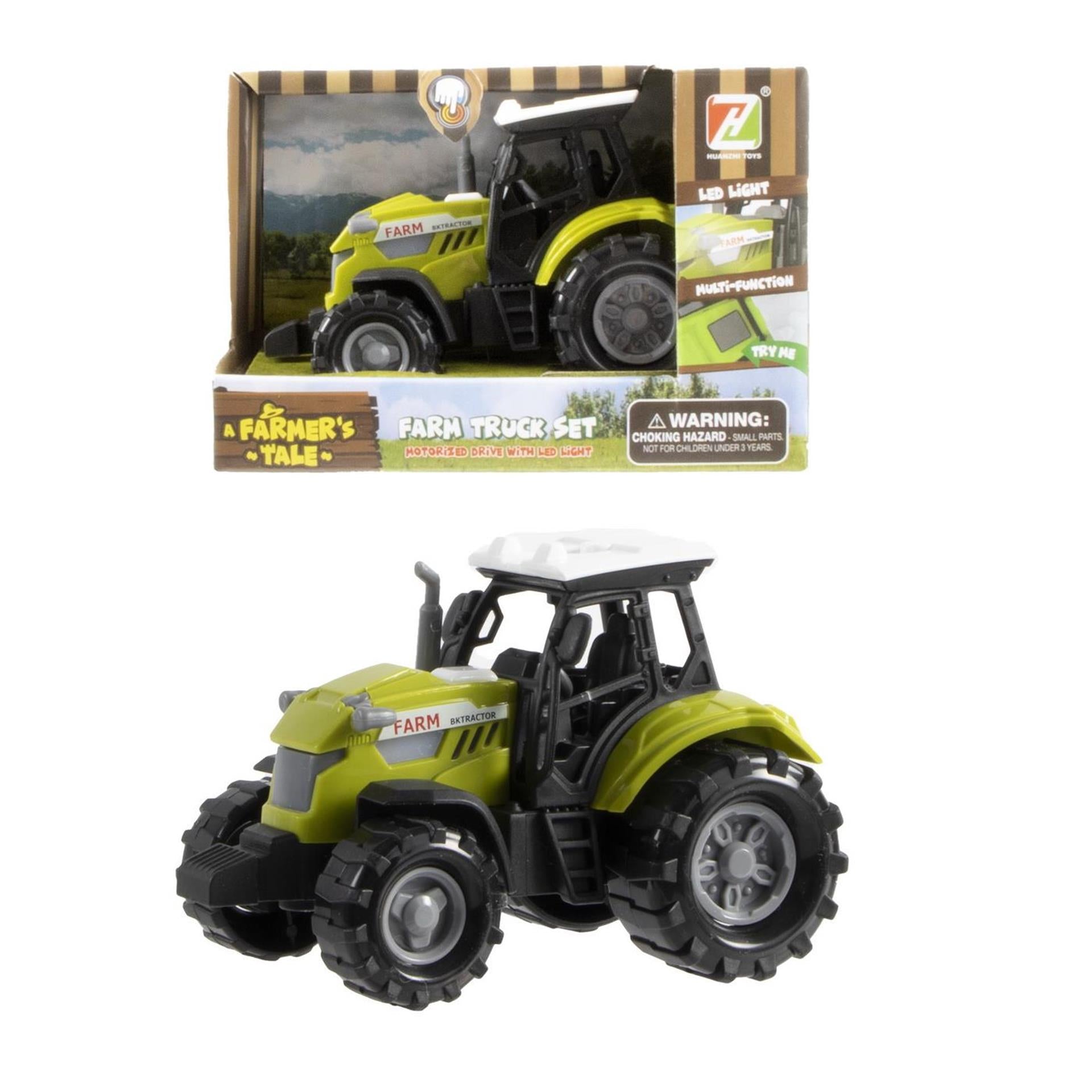 Tractor met licht en geluid free whiel 10cm