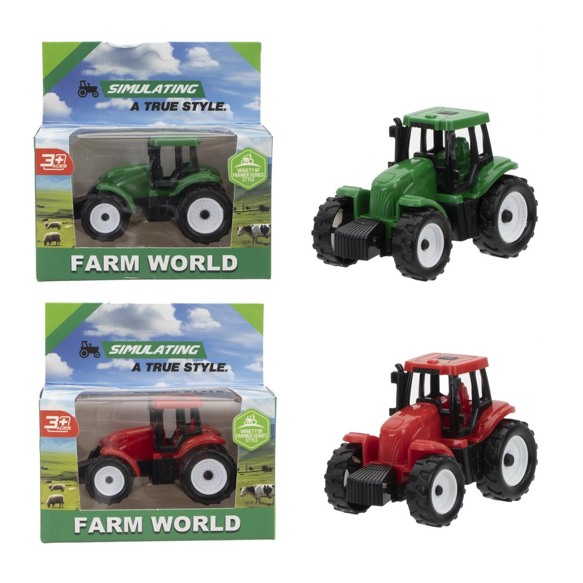 Tractor free wheel 7cm 2 assorti