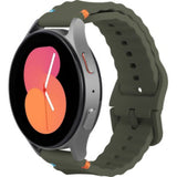Justincase activeflex strap voor samsung galaxy watch 20mm khaki - afbeelding 1