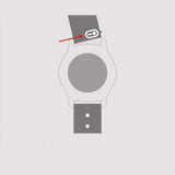 Justincase activeflex strap voor samsung galaxy watch 20mm khaki - afbeelding 6