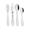 Kinderbestek - 4 delig - blanco - zilver