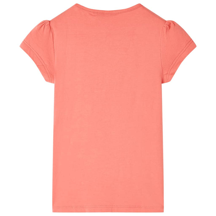 Vidaxl kindershirt 116 koraalkleurig
