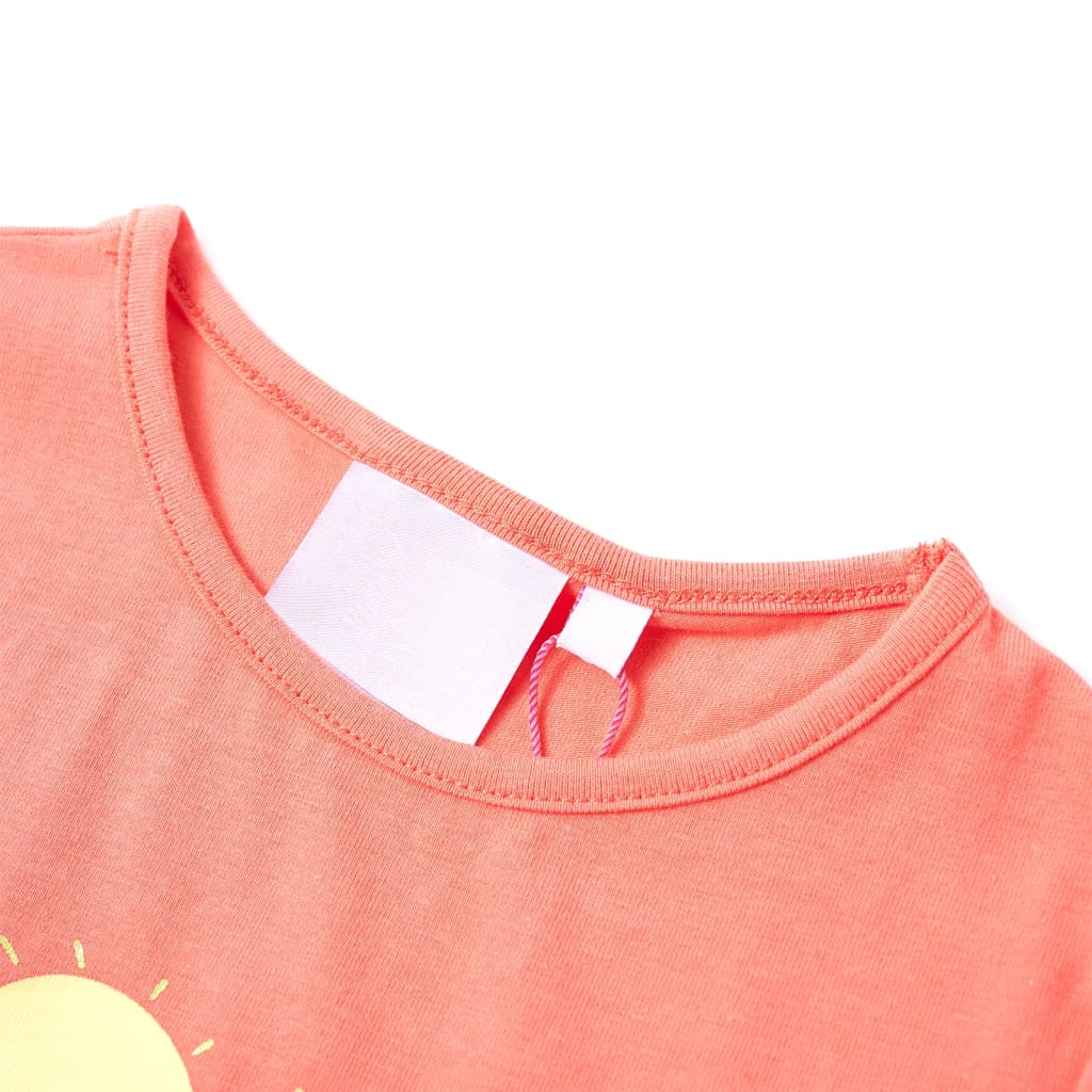 Vidaxl kindershirt 116 koraalkleurig