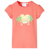Vidaxl kindershirt 128 koraalkleurig