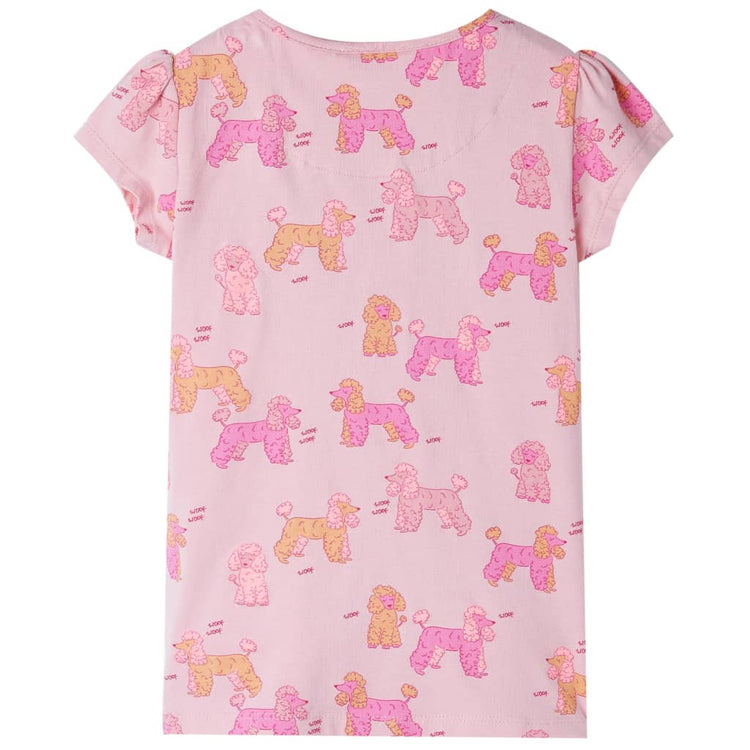 Vidaxl kinderpyjama met korte mouwen 128 lichtroze