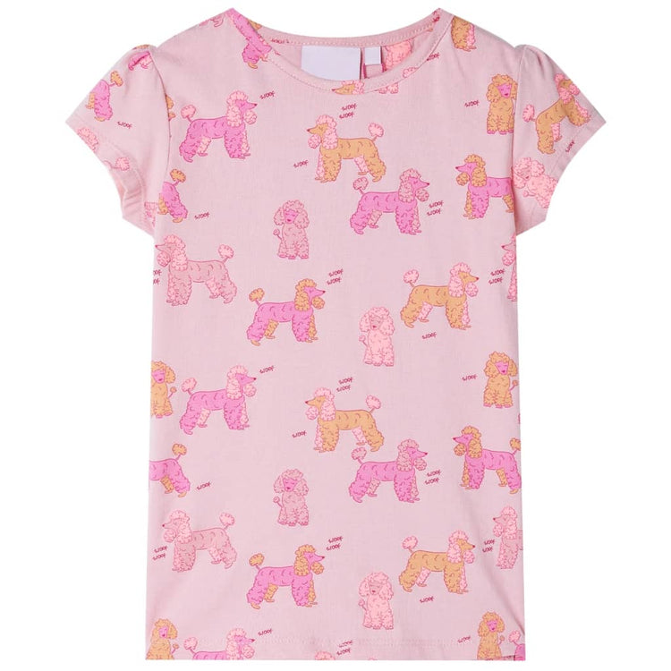 Vidaxl kinderpyjama met korte mouwen 140 lichtroze