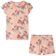 Vidaxl kinderpyjama met korte mouwen 128 lichtoranje