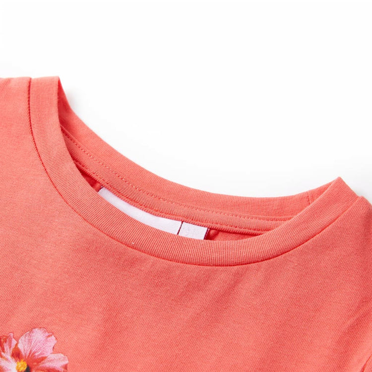 VidaXL Kindershirt 104 koraalkleurig