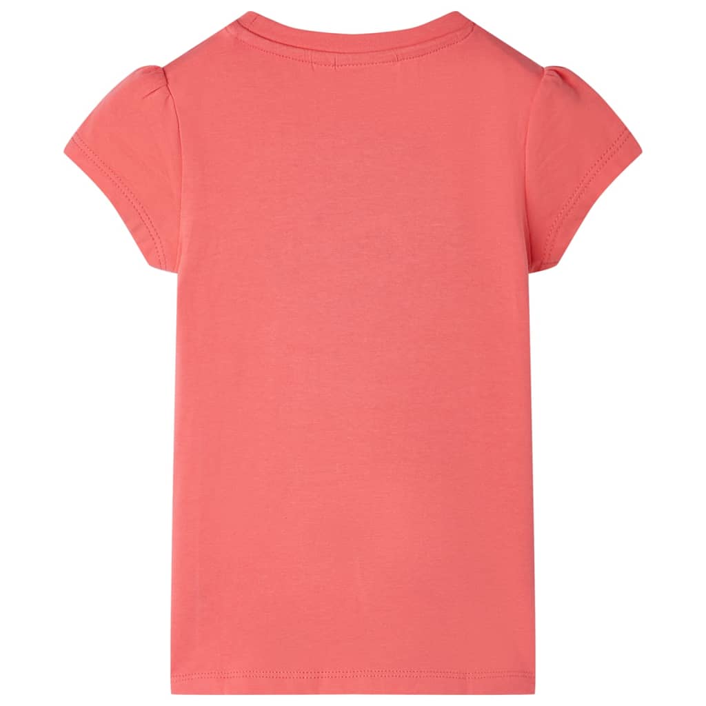 Vidaxl kindershirt 128 koraalkleurig