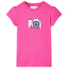 VidaXL Kindershirt 104 donkerroze
