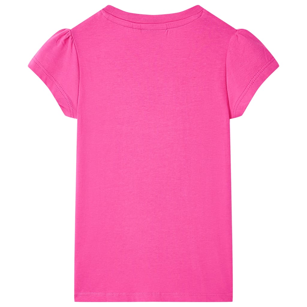 VidaXL Kindershirt 104 donkerroze