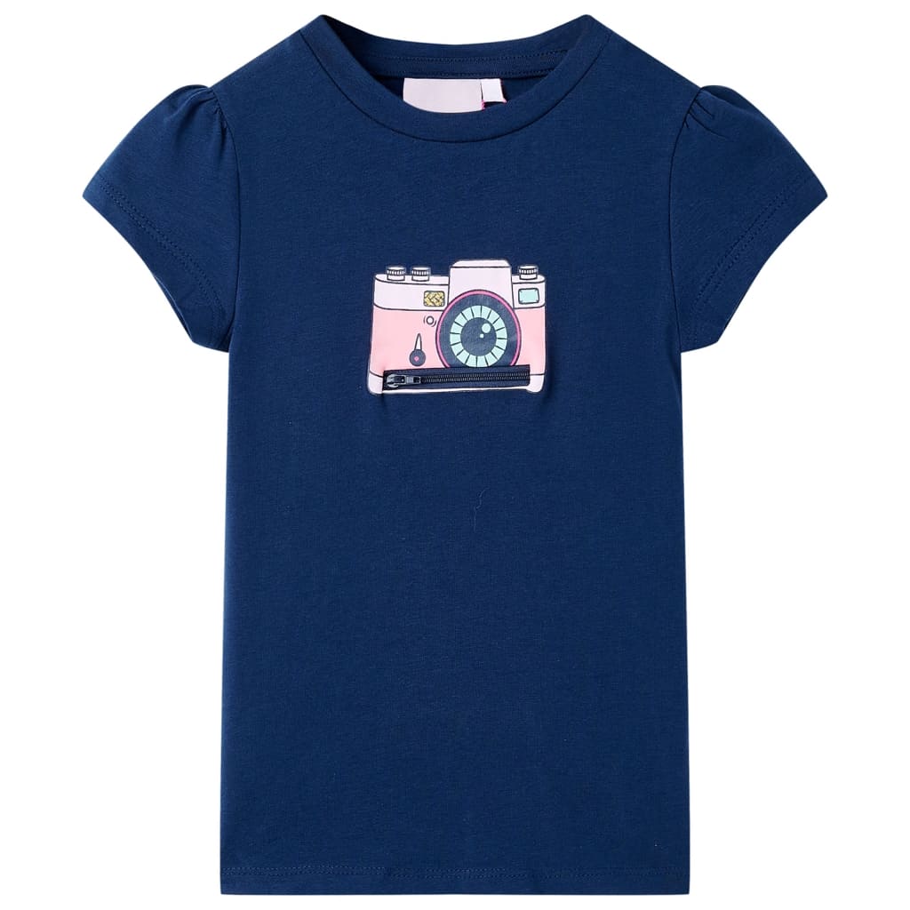 VidaXL Kindershirt 104 marineblauw