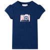 VidaXL Kindershirt 128 marineblauw