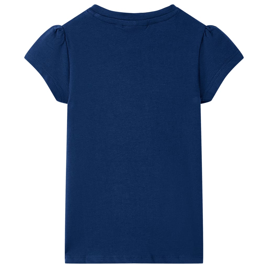 VidaXL Kindershirt 128 marineblauw