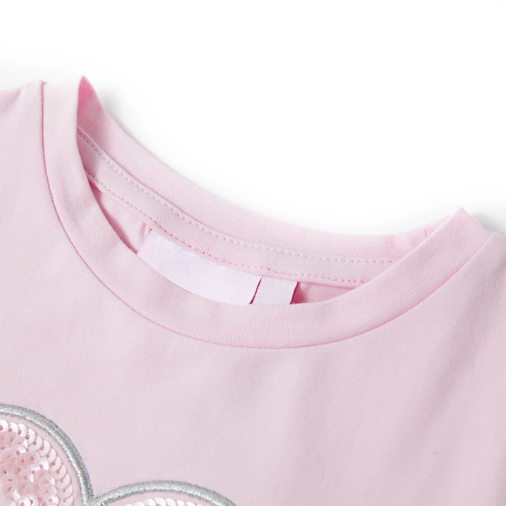 VidaXL Kindershirt 116 lichtroze