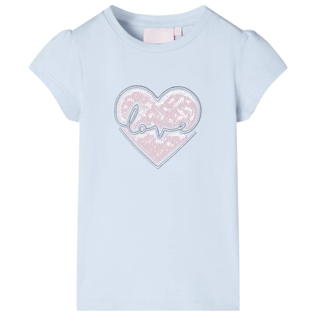 VidaXL Kindershirt 92 lichtblauw