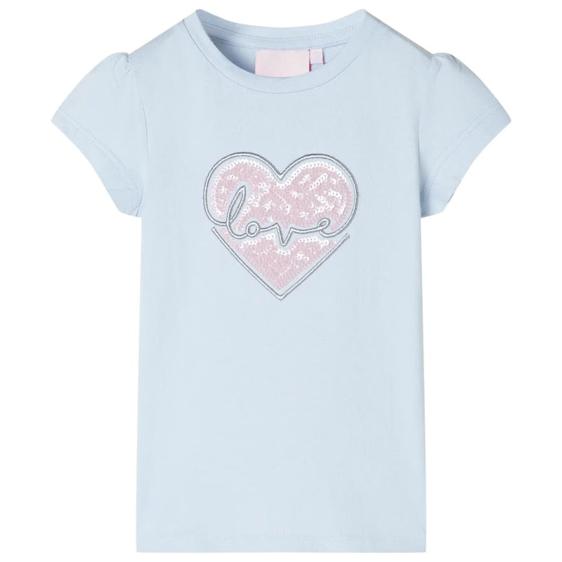 VidaXL Kindershirt 104 lichtblauw