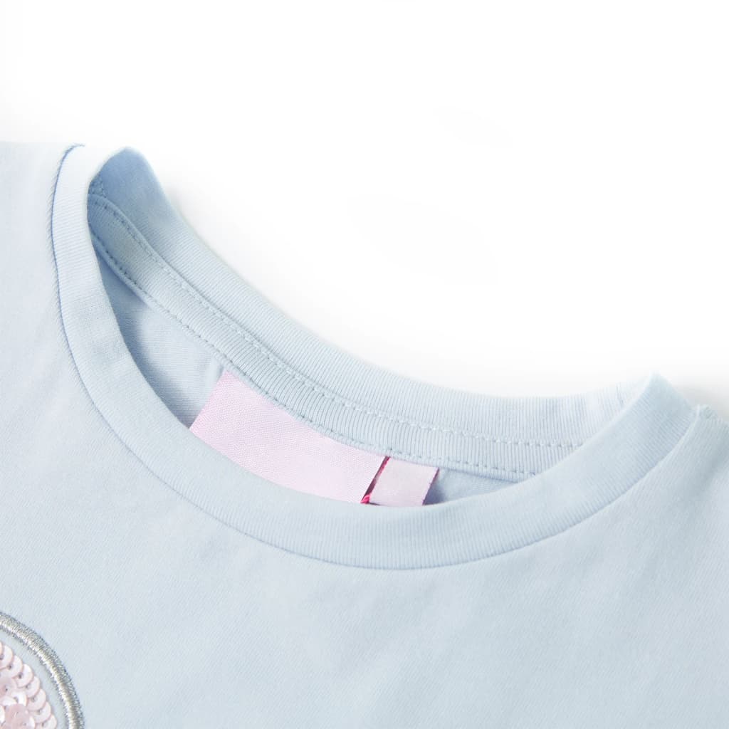VidaXL Kindershirt 104 lichtblauw