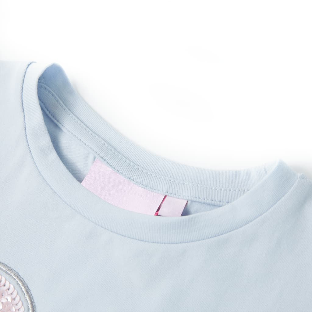 Vidaxl kindershirt 128 lichtblauw