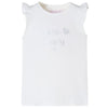 Vidaxl kindershirt met mouwen met ruches 104 wit