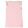 VidaXL Kindershirt met ruches aan de mouwen 140 lichtroze