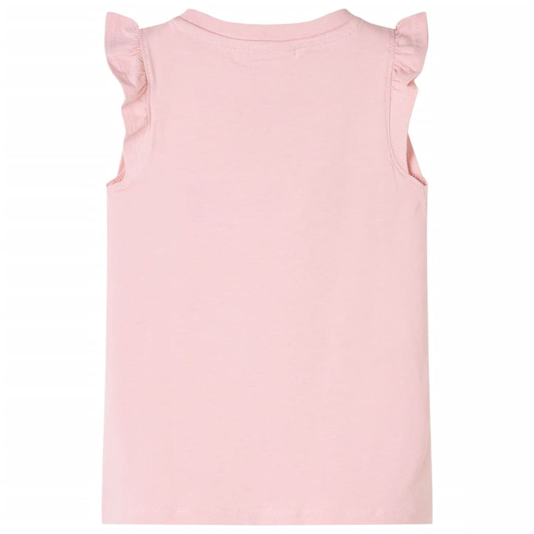Vidaxl kindershirt met ruches aan de mouwen 140 lichtroze