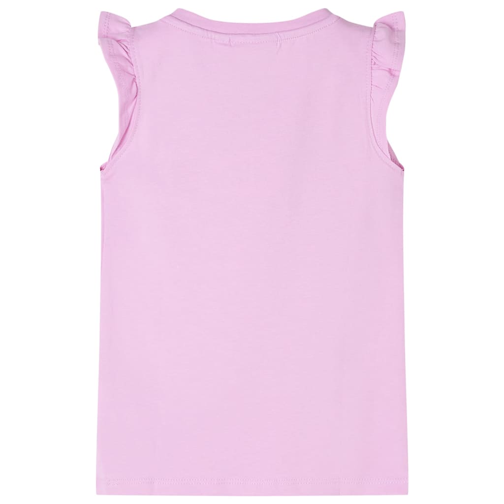 Vidaxl kindershirt met ruches aan de mouwen 116 lila