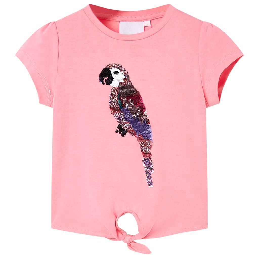 VidaXL Kindershirt 140 fluorescerend roze