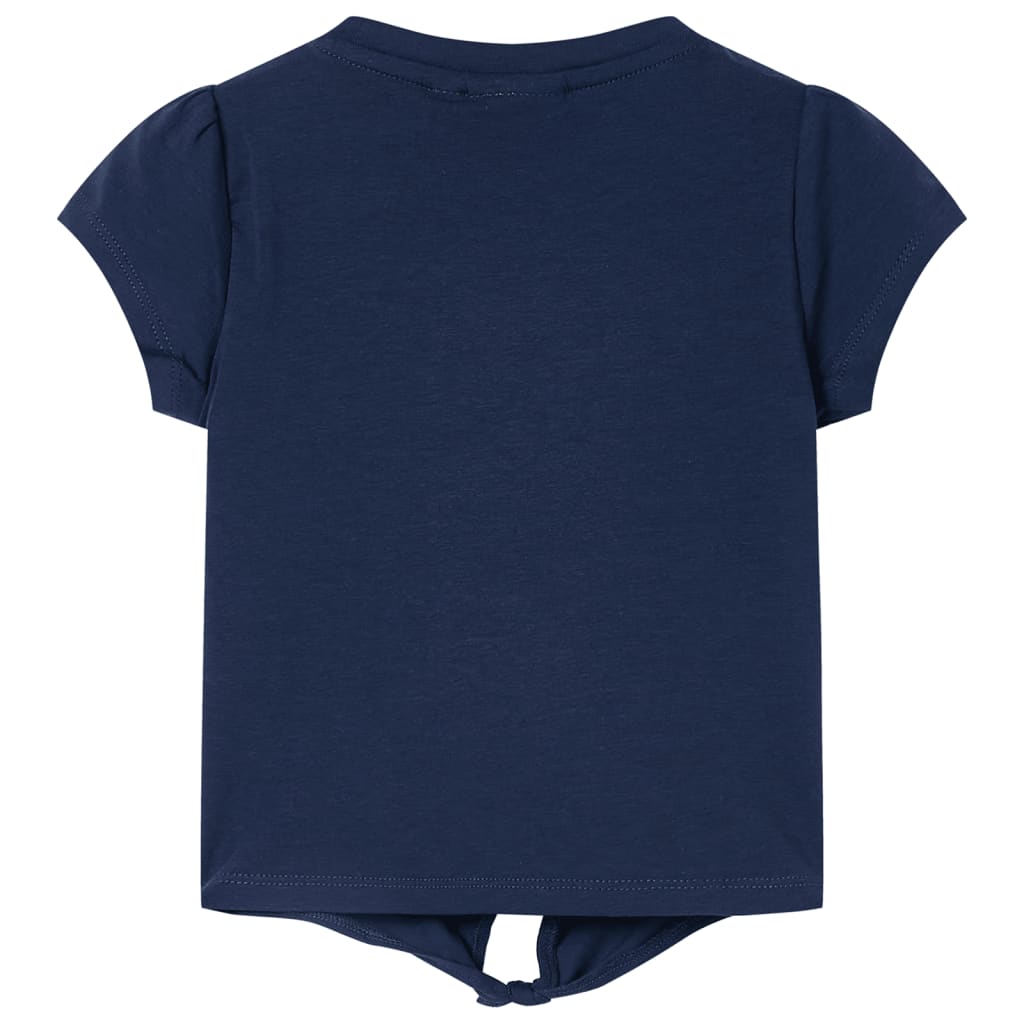 VidaXL Kindershirt 92 marineblauw