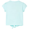VidaXL Kindershirt 128 lichtzeeblauw