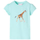 Vidaxl kindershirt 116 lichtzeeblauw