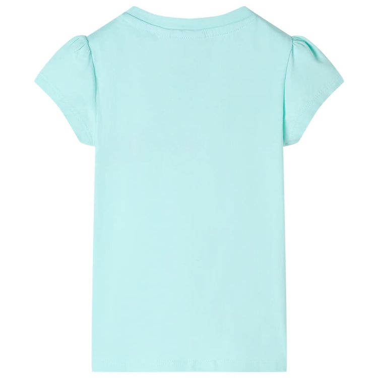 Vidaxl kindershirt 116 lichtzeeblauw
