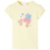 VidaXL Kindershirt 104 zachtgeel