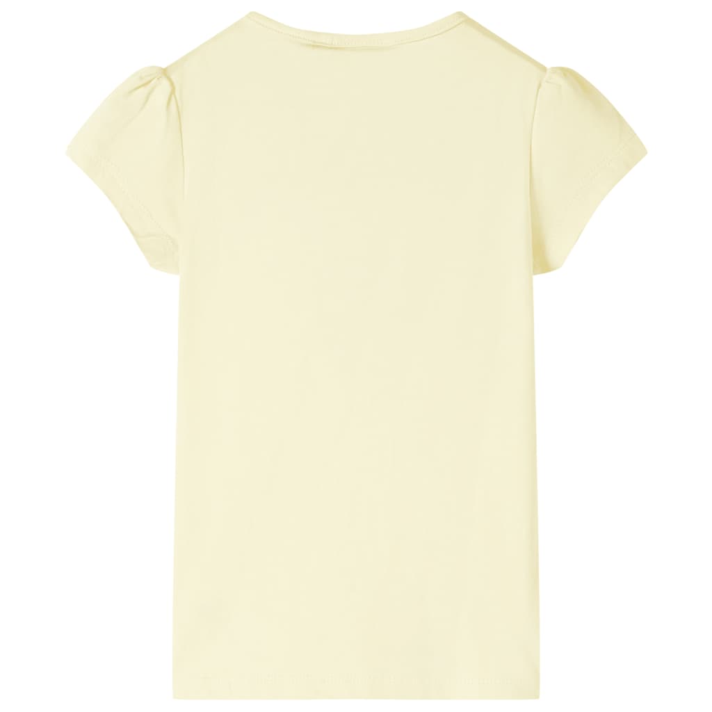 Vidaxl kindershirt 116 zachtgeel