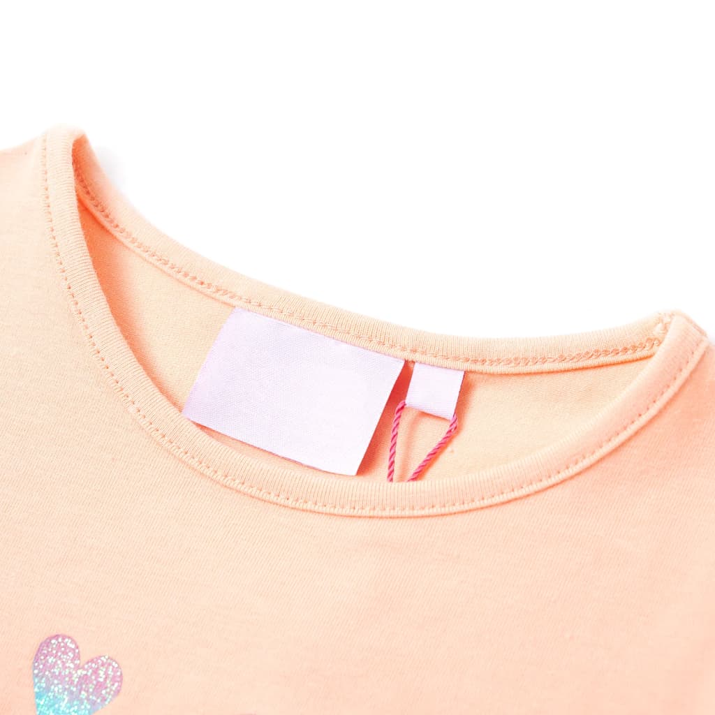 VidaXL Kindershirt 92 lichtoranje