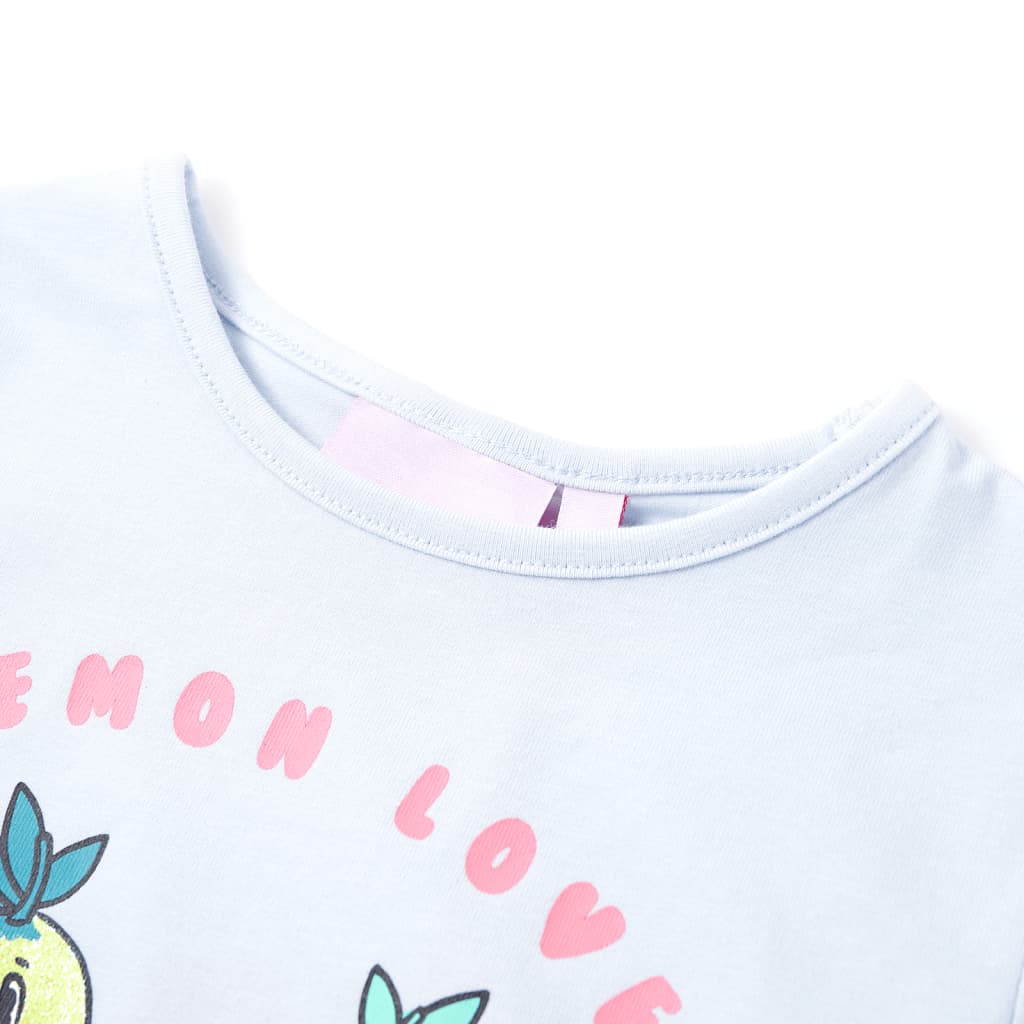 VidaXL Kindershirt 92 lichtblauw