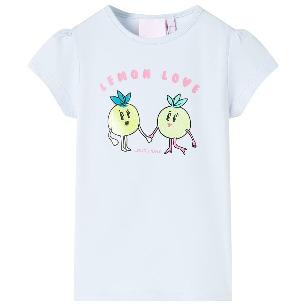 VidaXL Kindershirt 128 lichtblauw