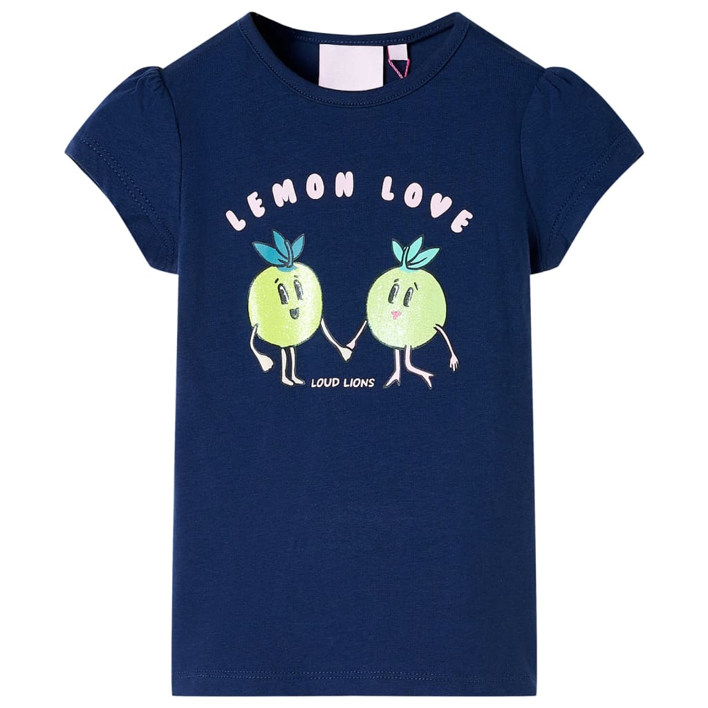 VidaXL Kindershirt 92 marineblauw