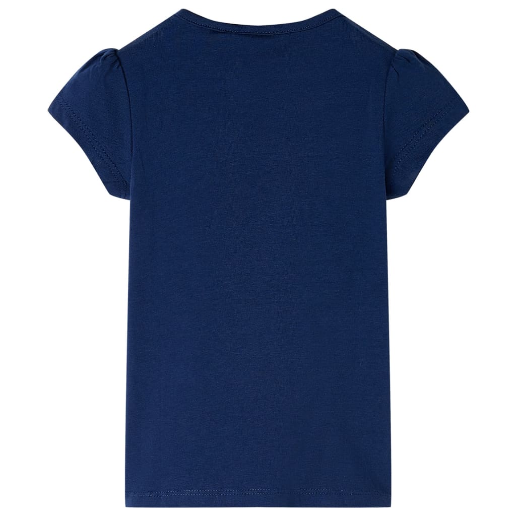 VidaXL Kindershirt 92 marineblauw