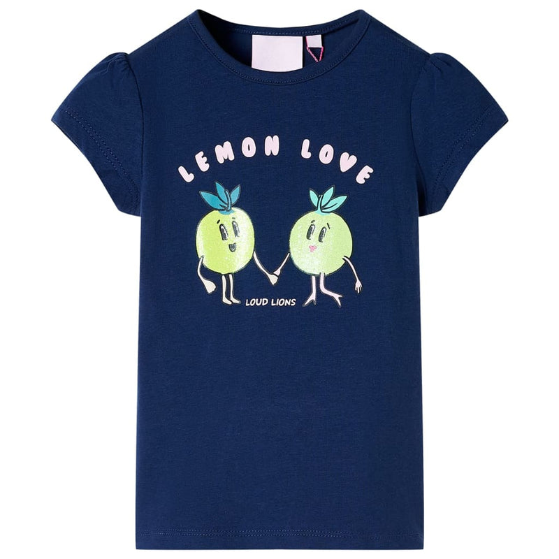 VidaXL Kindershirt 104 marineblauw